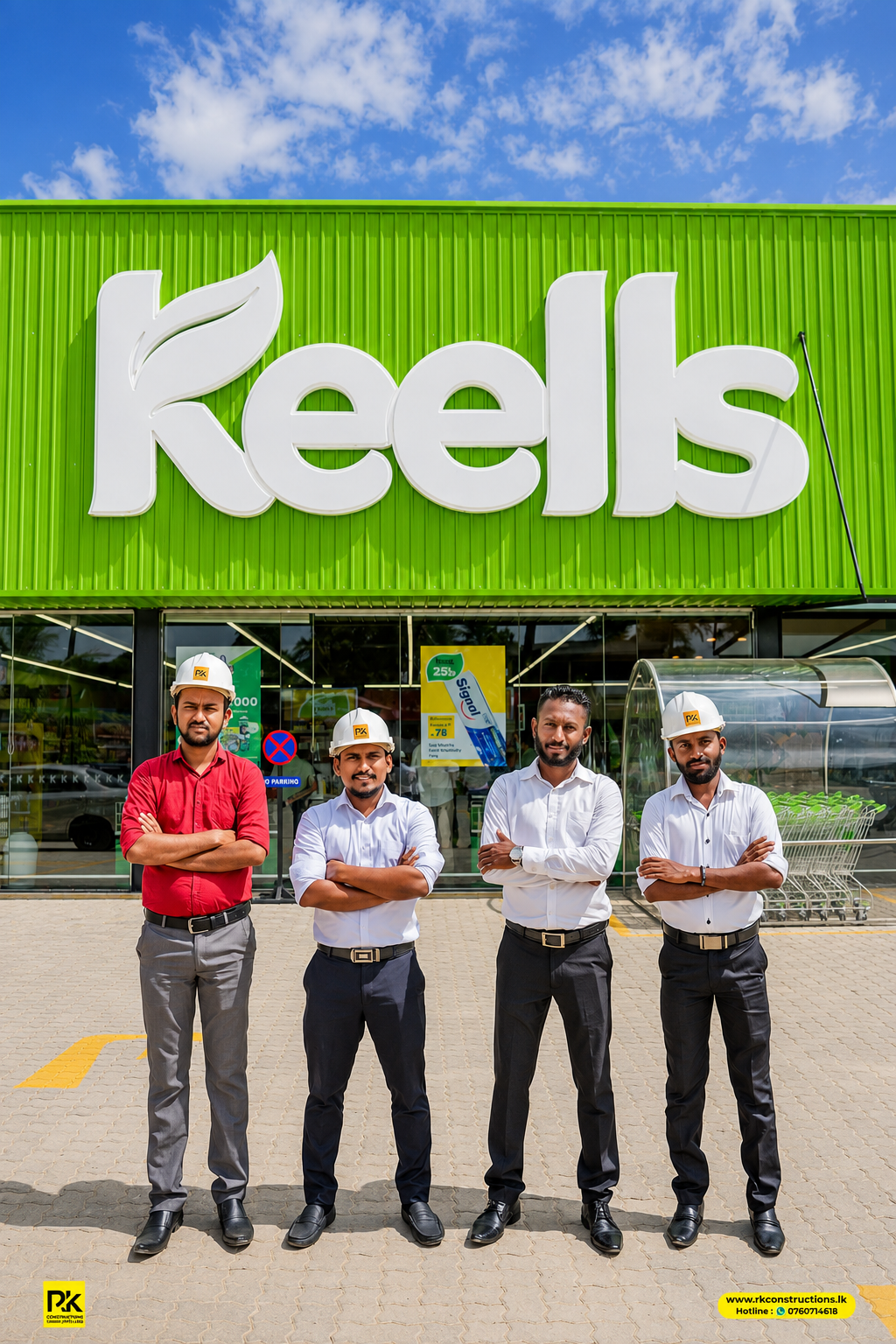RK Constructions engineers on site